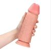 Dildo RealRock ekstra grube proste 23 cm cieliste bez jąder