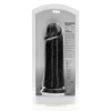 Dildo realistyczne RealRock grube proste bez jąder 25 cm czarne