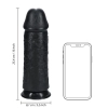 Dildo realistyczne RealRock grube proste bez jąder 25 cm czarne