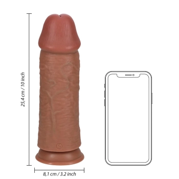 Dildo realistyczne RealRock grube proste bez jąder cieliste 25 cm