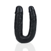 Dildo podwójne w kształcie U RealRock 12,7 cm czarny