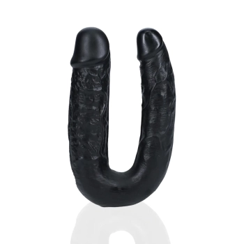 Dildo podwójne w kształcie U RealRock 12,7 cm czarny