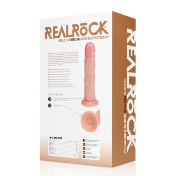 Wibrator realistyczny RealRock zakrzywiony 20 5 cm cielisty