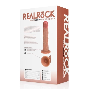 Wibrator realistyczny RealRock zakrzywiony 20,5 cm cielisty