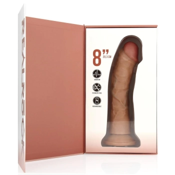 Wibrator realistyczny RealRock zakrzywiony 20,5 cm cielisty