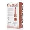 Wibrator realistyczny RealRock z jajami cielisty 18 cm