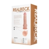 Wibrator realistyczny RealRock z jajami cielisty 25 cm