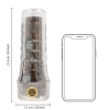 Masturbator TPE Easy Rider RealRock czarny 21,5 cm