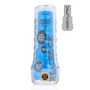 Masturbator RealRock Easy Rider niebieski TPE 21,5 cm