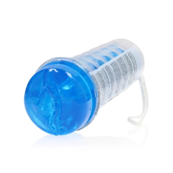 Masturbator RealRock Easy Rider niebieski TPE 21,5 cm