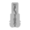 Masturbator waginalny RealRock Easy Rider cielisty TPE 21,5 cm