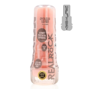 Masturbator waginalny RealRock Easy Rider cielisty TPE 21,5 cm
