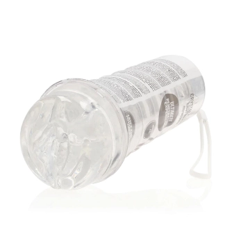 Masturbator RealRock Easy Rider przezroczysty TPE 21,5 cm