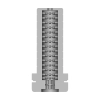 Masturbator teksturowany RealRock TPE czarny 21 cm