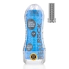 Masturbator teksturowany RealRock niebieski 21 cm