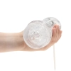 Masturbator teksturowany Easy Rider RealRock transparentny 21 cm