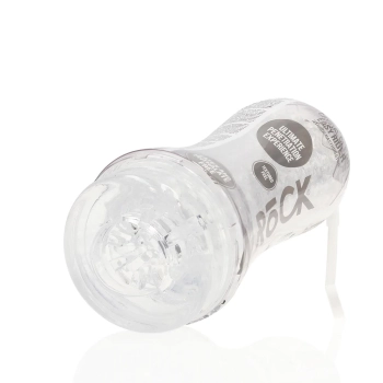 Masturbator teksturowany Easy Rider RealRock transparentny 21 cm