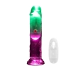 Wibrator LED RealRock przezroczysty TPE 16,5 cm