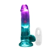 Wibrator realistyczny RealRock z jądrami przezroczysty 16.2 cm