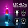 Wibrator realistyczny RealRock LED przezroczysty 19.5 cm