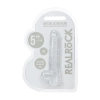 Realistyczne dildo z jądrami transparentne RealRock 13 cm