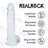 Realistyczne dildo z jądrami transparentne RealRock 13 cm
