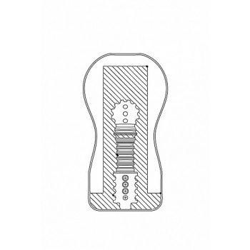 Masturbator analny Real Skin Dark Easy Rider ShotsToys 15,7 cm