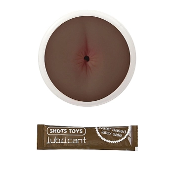 Masturbator analny Real Skin Dark Easy Rider ShotsToys 15,7 cm