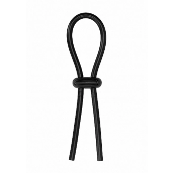 Pierścień erekcyjny Stretch Booster ShotsToys silikonowy czarny