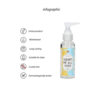 Lubrykant na bazie wody S-Line Squirt Me All Over 100 ml