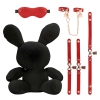 Królik bondage pluszowy S-Line welwetowy duży czarny