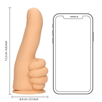 Dildo kciuk S Line cieliste silikonowe