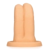 Dildo palcowe Cum Over S Line cieliste