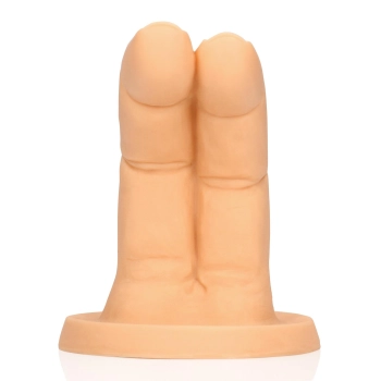 Dildo palcowe Cum Over S Line cieliste