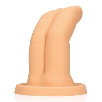 Dildo palcowe Cum Over S Line cieliste