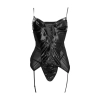 Kostium policjantki wetlook S Line czarny S/M