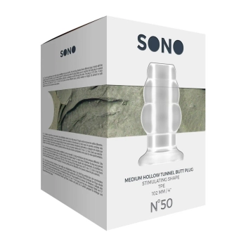 Korek analny Sono z tunelem medium 10 cm