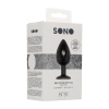 Korek analny Sono z ruchomą kulką silikonowy 9,5 cm czarny