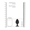 Korek analny Sono z ruchomą kulką silikonowy 9,5 cm czarny