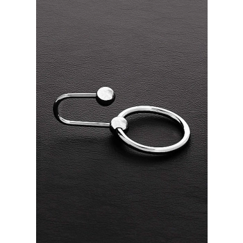 Penis plug stalowy Steel z pierścieniem 28 mm