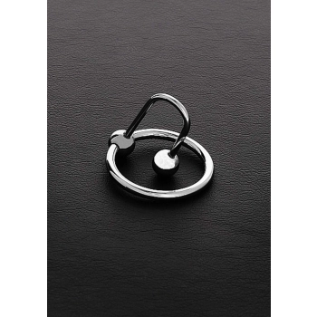 Penis plug stalowy Steel z pierścieniem 28 mm