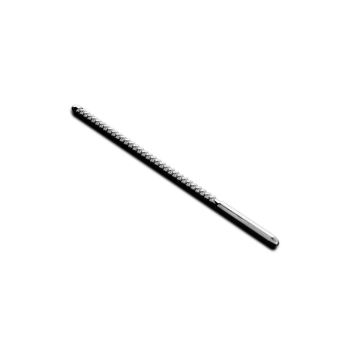 Żebrowany korek do penisa stalowy Steel 24 cm 0,8 cm