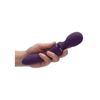 Różdżkowibrator silikonowy Vive Enora fioletowy USB 22 cm