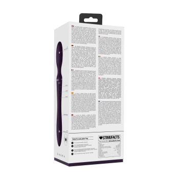 Różdżkowibrator silikonowy Vive Enora fioletowy USB 22 cm