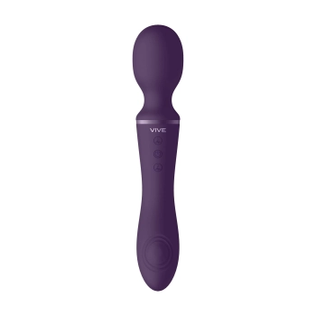 Różdżkowibrator silikonowy Vive Enora fioletowy USB 22 cm