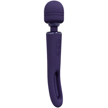 Wibrator różdżka Vive Kiku fioletowy dwustronny USB