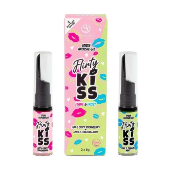 Żel jadalny Secret Play Flirty Kiss truskawka i mięta