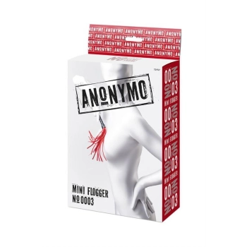 Flogger zamszowy Anonymo czerwony 28 cm