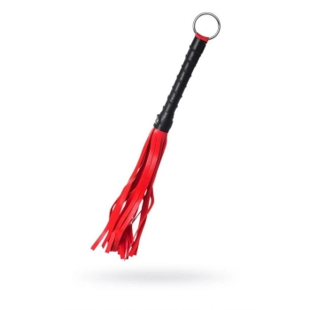 Flogger zamszowy Anonymo czerwony 28 cm