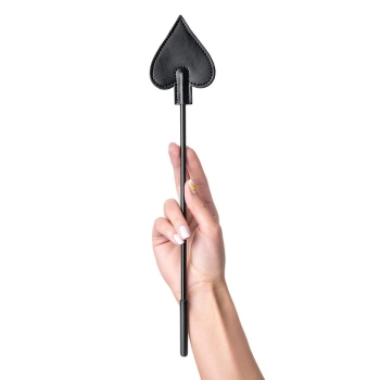Bicz skórzany PU Anonymo Stack czarny 36 cm